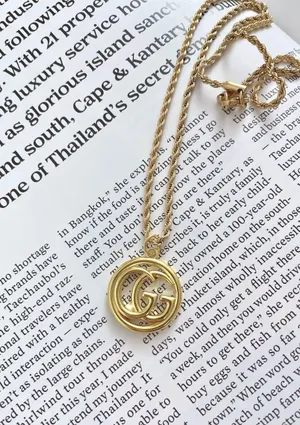 Designer Gold Plated Necklace thumbnail 2