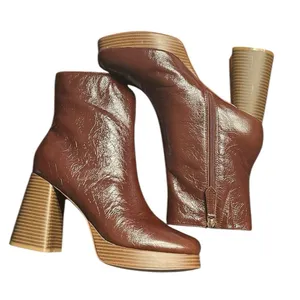 Guess Brown Leather Ankle Boots(Size 9.5M) thumbnail 6