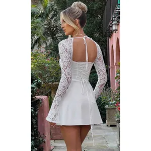 Babyboo JACINTA MINI DRESS - IVORY White Lace Size NEW XS thumbnail 2