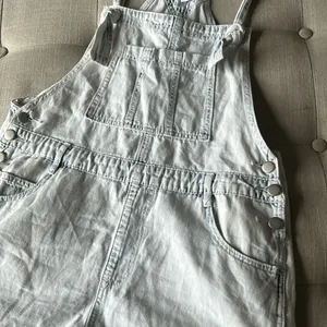 Miou Muse Denim Overall Short One Piece Size Medium Blue thumbnail 6