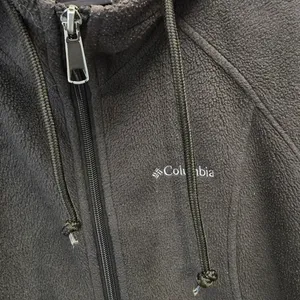 {S} Columbia Hooded Full Zip Up Drawstring Jacket Dark Gray Black thumbnail 5