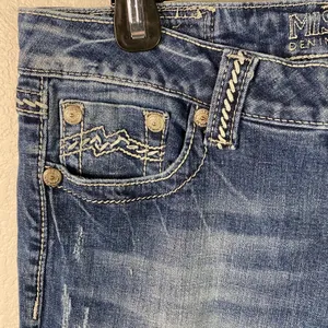 Miss‎ Me Jeans Women’s Size 29 Easy boot cut blue Denim Embellished Pockets thumbnail 5