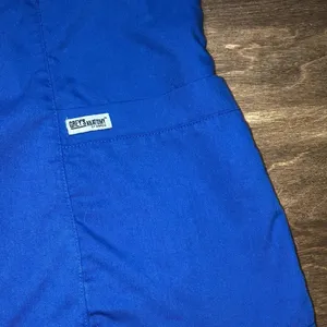 GREYS Anatomy by Barco size xsmall blue nurses/RN/LPN medical scrubs top thumbnail 4