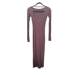 ENZA COSTA Ribbed Knit Scoopback Midi Dress Bitter Brown X-Small‎ thumbnail 5