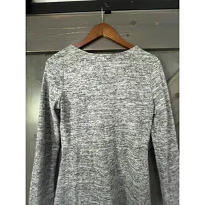 Altar'd State Gray‎ Marl Knit Asymmetrical Button Dress Medium Skater Grunge thumbnail 6