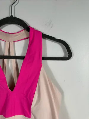 Lululemon‎ Open Soul Tank Parfait Pink Pinkelicious Open Back Size 12 thumbnail 6