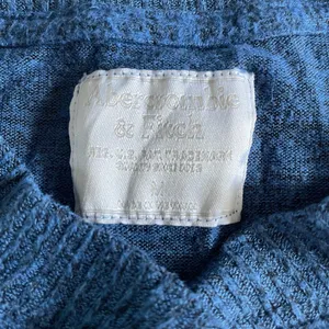 abercrombie and fitch blue quarter button up sweater shirt size medium thumbnail 3