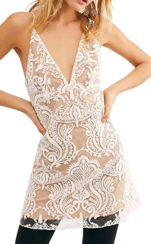 Free People Night Shimmer Mini Dress thumbnail 1