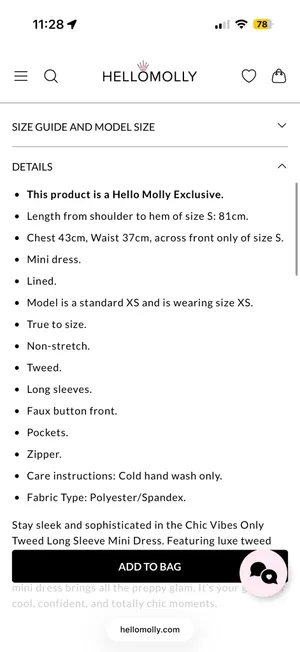 Hello Molly Long Sleeve Mini Dress Blue thumbnail 9