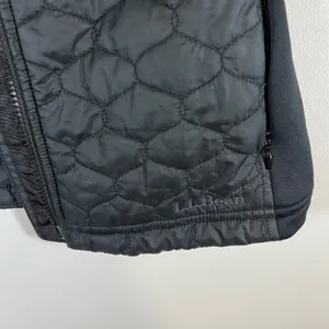 LL Bean PrimaLoft Packaway Vest Womens Small Black‎ Quilted Full Zip Gorpcore thumbnail 6