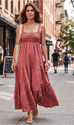 Women's J.Crew Red Maxi Dress Size M Size M thumbnail 1
