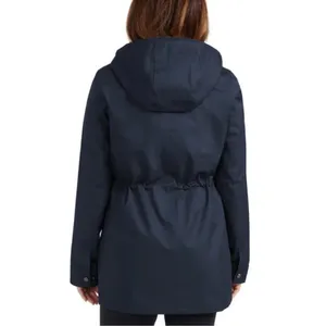 Hunter Women’s Wind & Water Resistant 100% Cotton Raincoat Hooded Jacket Size XS thumbnail 8