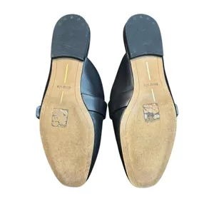 Dolce‎ Vita Shoes Womens Size 8 Black Leather Buckle Loafer Mules Slip On Casual thumbnail 9