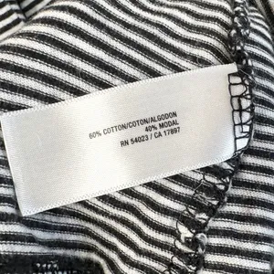 Old Navy Large Top Tall‎ Black White Striped Ruffle Henley Long Sleeve Y2K 1194 thumbnail 6