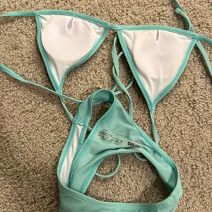 Textured Aqua Two Piece Bikini thumbnail 6
