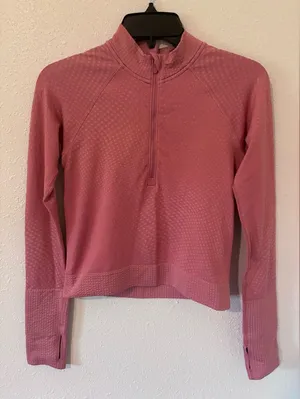 Lululemon Rest Less Cropped 1/2 Zip thumbnail 1