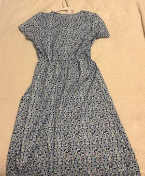Blue Floral Dress Size M thumbnail 3