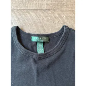 Ralph Lauren Women's Black‎ Logo Embroidered Long Sleeve Tee Size 1X thumbnail 2