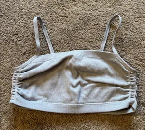 Blue aerie scrunch bra thumbnail 1