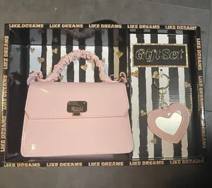 BRAND NEW Pale Pink Bag/Purse 2 Piece Gift‎ Set With Key Chain thumbnail 1