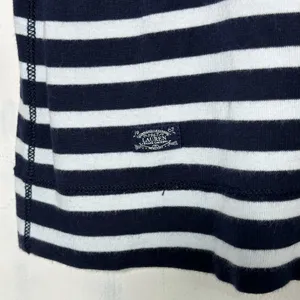 Lauren Ralph‎ Lauren Womens XL Navy Blue White Striped Boat Neck Zipper Top thumbnail 7