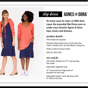 Agnes & Dora Stripe Slip Dress thumbnail 7