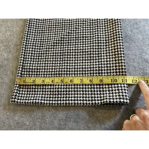 BeBop Black White Plaid Tie Front Wide Leg Pant M, Casual Travel Office Comfort thumbnail 11