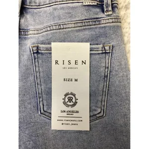 Risen Jeans Womens Light Wash Cuffed High Rise Denim Shorts RDS6155SZ Size M thumbnail 6