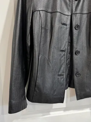 Outbrook Vintage Black Genuine Leather Jacket Small Nappa Moto Tailored Coat thumbnail 5