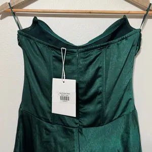 NEW NIA The Brand Tempe Dress Size Small NWT Green Mini Satin thumbnail 7