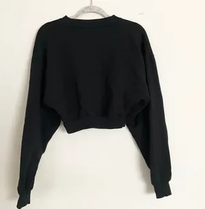 Alo Yoga Cropped Accolade Crewneck Black S thumbnail 7