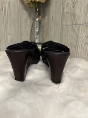 UGG Black Multi-Strap Leather Slide Sandals thumbnail 6