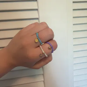 Beaded rings set of 3 Multiple thumbnail 2