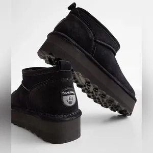 BearPaw Retro Super Shorty Platform Leather Ankle Boots, NWT, Size 9 thumbnail 5