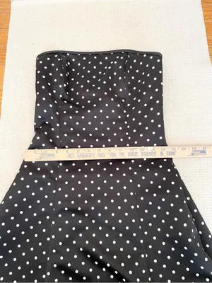 Vtg Gunne Sax Jessica McClintock Strapless Dress 5/6 Polka Dot Y2K Formal Party thumbnail 6
