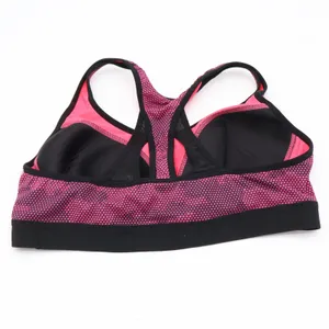 Champion Sports Bra Women's XL Pink Black Racerback Dot Excellent thumbnail 3