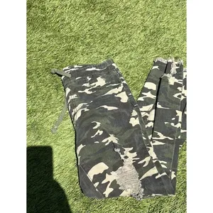 YMI Womens‎ Camo Distressed Skinny Jeans Green Camouflage Frayed Hem XS? thumbnail 3