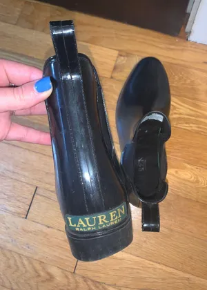 Ralph Lauren Black Short Rain Boots thumbnail 3