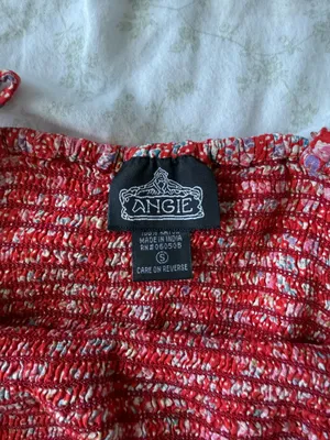 Angie Red Floral Tank Top thumbnail 3