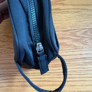 Prada Luna Rossa Makeup Pouch Bag Black Cosmetic Travel Compartment thumbnail 6