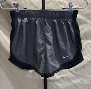 Nike Women's Black and Gray Athletic Shorts thumbnail 1