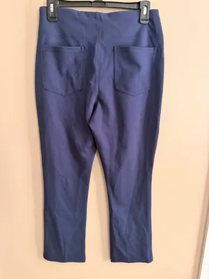 Halara M tapered Mid Rise Pocket Work Pants In Dress Blues thumbnail 5