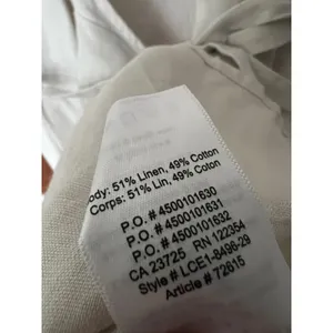 Aritzia Babaton Wallace‎ Wrap Linen Mini Dress Size Small Tan Short Sleeves thumbnail 4