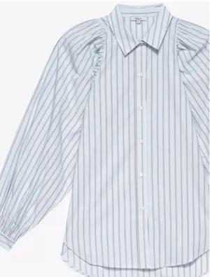 Rails Livy Shirt - Hampton Stripe Blue & White Pinstriped Button Down Shirt thumbnail 7
