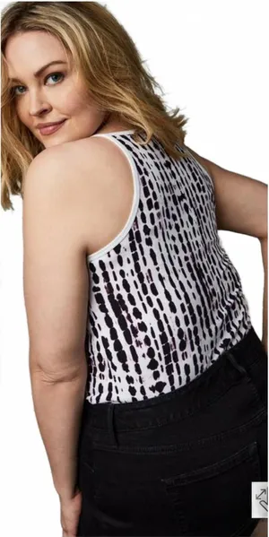 Torrid Tie Dye Foxy High Neck Sleeveless Tank Size 0 (L/12) thumbnail 1