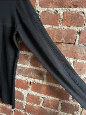 & Other Stories Black Women’s Crewneck Cotton Knit Sweater Size M thumbnail 3