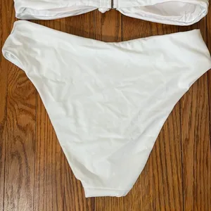 Andie bikini Set‎ Santorini Top 90s High Waisted Bottom White size L NWT/NWOT thumbnail 9