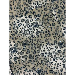 Vintage Leopard Print Rhinestone Button Up Shirt Quacker Factory Animal Print Sm thumbnail 3