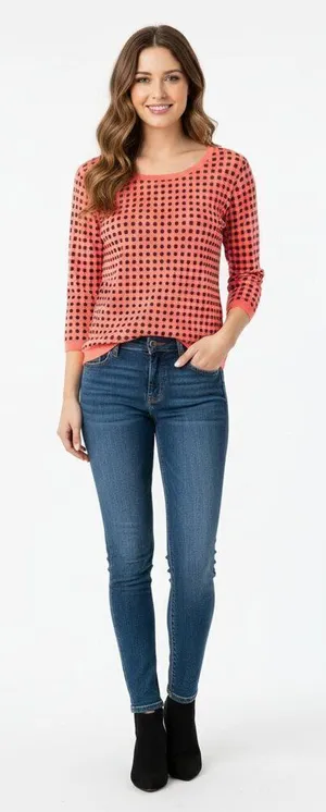 J Crew factory size small 3/4 sleeve top; new thumbnail 1