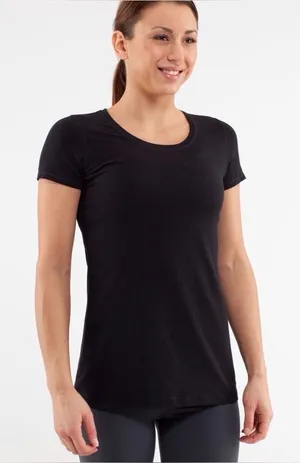 Lululemon Lively Crewneck Tee *Vitasea in Black thumbnail 1